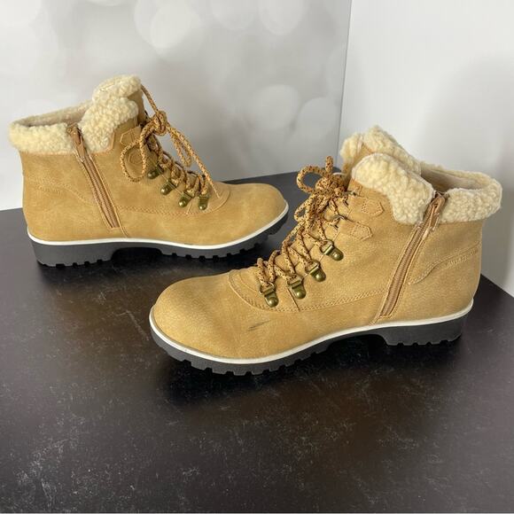 JBU Women's Blue Creek Water-Resistant Lace-Up Booties Tan Sz 11 - Picture 5 of 8